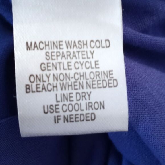 ALLISON BRITTANY BLUE MAXI DRESS SZ.L EUC - Picture 9 of 9